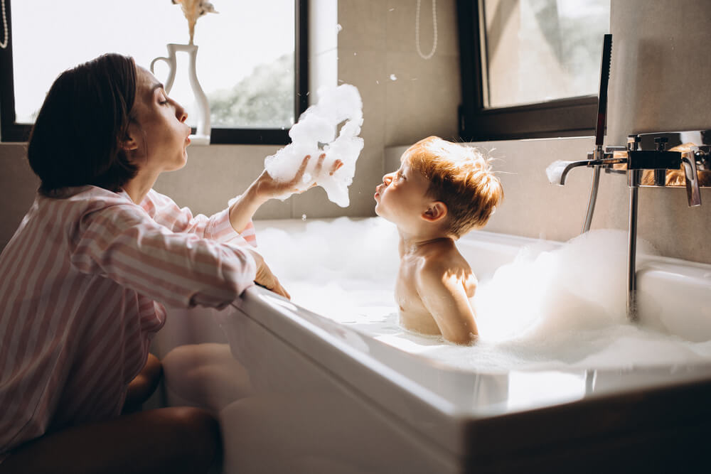 μπάνιο για μωρά φούσκες
